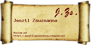 Jesztl Zsuzsanna névjegykártya